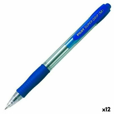 PILOT  Pack 12 Super Grip Bleu