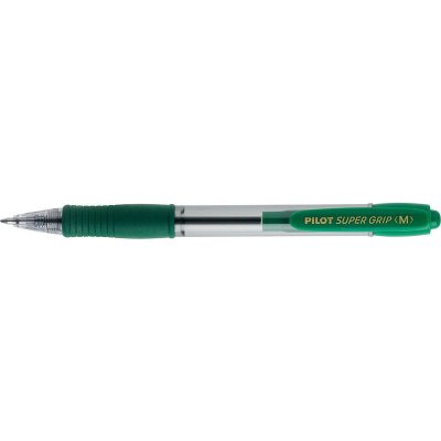 PILOT  Stylo &Agrave; Bille R&eacute;tractable Super Grip, Encre De Couleur