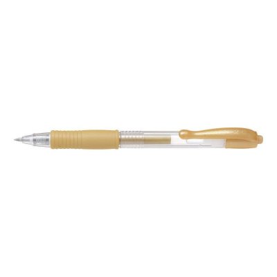 PILOT  Stylo bille &agrave; encre gel G2 07 Metallic, or - Lot de 8