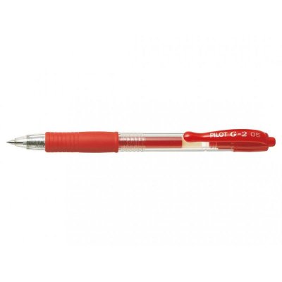 PILOT  Stylo bille  G2 r&eacute;tractable 0,5 mm - rouge