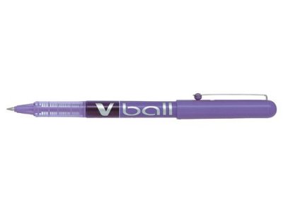 PILOT  Stylo Roller Pointe M&eacute;tal 0,5 Mm Encre Liquide Violet V-Ball 05