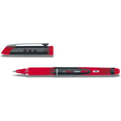 PILOT  Stylo roller V-BALL GRIP 10, rouge