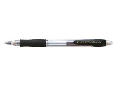 PILOT  Super Grip H-187 Crayon m&eacute;canique (Noir, plastique, rond, m&eacute;tal)