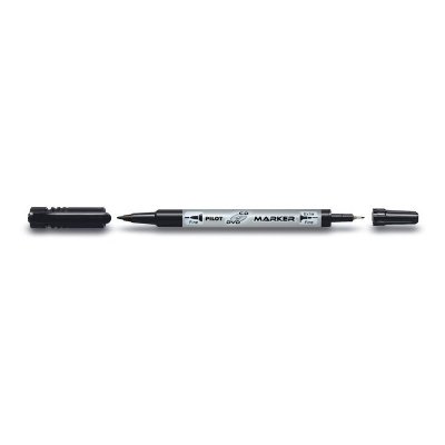 PILOT  Twin Cd-Dvd Marker - Marqueur - Noir - Pointe Fine / Moyenne