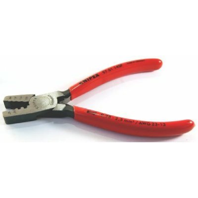 KNIPEX Pince &Agrave; Sertir Les Embouts 145mm - Pvc - 025-25mm&sup2; - Avec Ressort