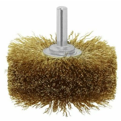 GENERIQUE Pinceau de bois "CORD WIRE" laitonn&eacute; &Oslash; 80 mm 8 mm