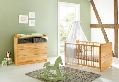 PINOLINO  Ensemble lit enfant et commode Natura, large