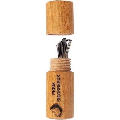 ROGER ORFEVRE Pique &agrave; bigorneaux + fourreau bois - lot de 12