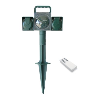 AVIDSEN Piquet de jardin t&eacute;l&eacute;command&eacute; &eacute;clairage ext&eacute;rieur