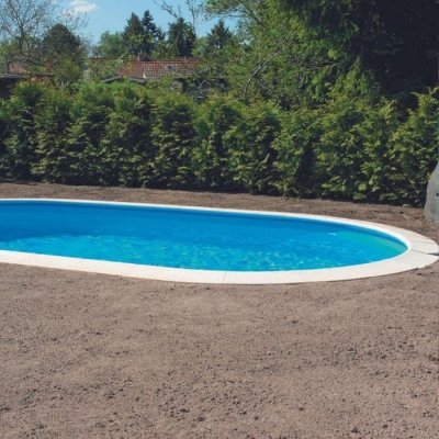 AQUALUX Piscine acier enterr&eacute;e ovale 1.50 x 7 x 3.50 m  - 31m3 - WM248