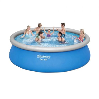BESTWAY Piscine autoport&eacute;e ronde  fast set 4,57 x 1,22