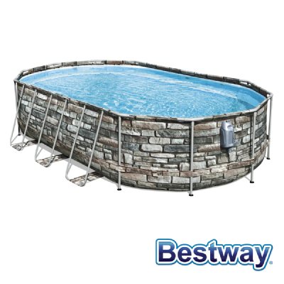 BESTWAY Piscine  POWER STEEL FRAME 610x366x122cm