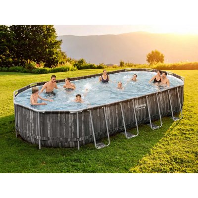 BESTWAY Piscine  POWER STEEL FRAME POOLS 732x366x122cm
