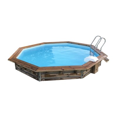 WATER CLIP PISCINE BOIS CLEOFAS WATERCLIP 20184 &Oslash;460 x 129 cm BOIS
