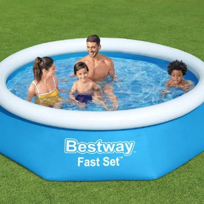 BESTWAY Piscine hors sol autoportante ronde  Fast Set &oslash;2 44 x h.0 61 m