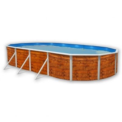 TOI Piscine hors sol etnica ovale 730 x 366 cm x 120 cm H