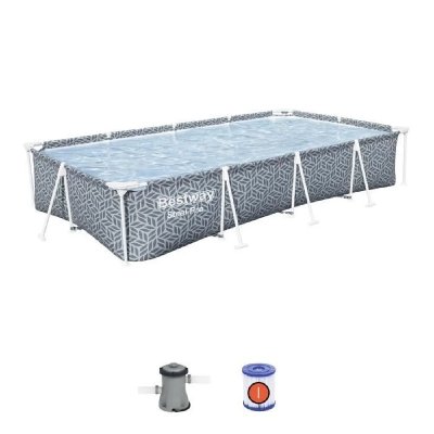 BESTWAY Piscine hors sol rectangle  Steel Pro 561FV 366 x 201 x 66 cm
