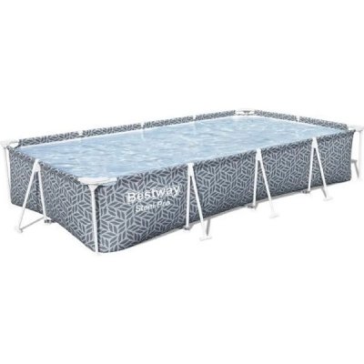 BESTWAY Piscine hors sol rectangulaire Steel Pro&trade; imprim&eacute;e graphique 366 x 201 x66 cm