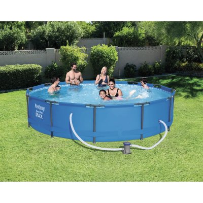 BESTWAY Piscine hors sol tubulaire ronde avec filtration &agrave; cartouche 56416