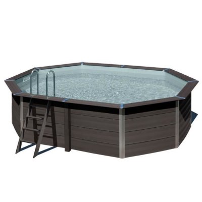 GRE Piscine ovale composite 5,24m x 3,86m x H: 1,24m - Filtration &agrave; sable