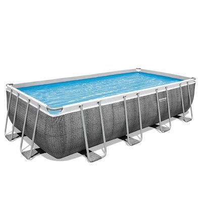 BESTWAY Piscine tubulaire Power Steel rotin gris : 549 x 274 x 122 cm