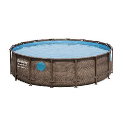 BESTWAY Piscine tubulaire power steel swim vista pool &Oslash;4.88xh.1.22m 