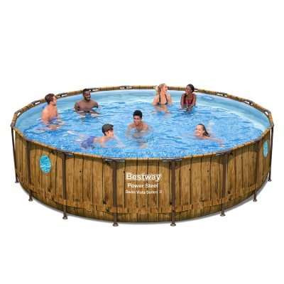 BESTWAY Piscine tubulaire power steel swim vista pool &Oslash;549 x 122 cm 