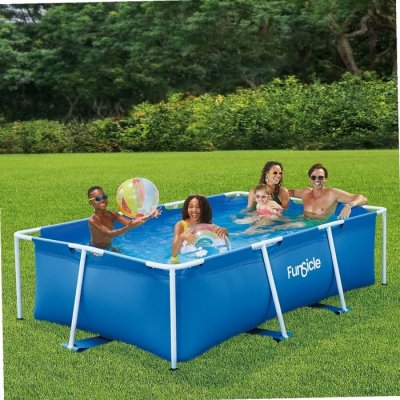 FUNSICLE Piscine tubulaire rectangulaire  2,60 m x 1,60 m x 0,66 m