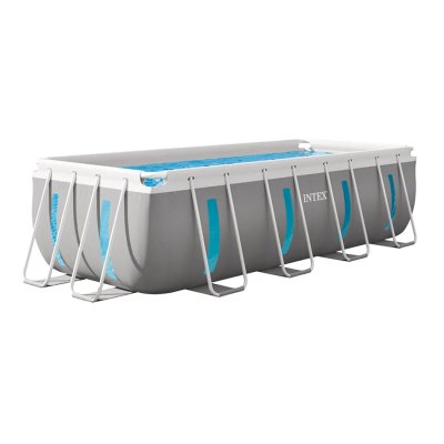 INTEX Piscine tubulaire rectangulaire Prism Frame Clearview 4 x 2 x 1,22 m