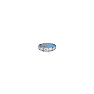BESTWAY Piscine tubulaire ronde &Oslash;4,27x0,84 m grise 