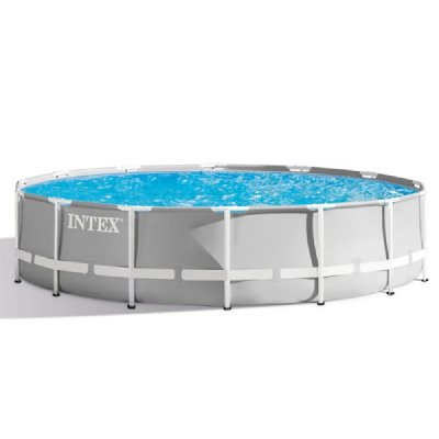 INTEX Piscine tubulaire ronde prism frame &Oslash;4.27 x 1.07 m 