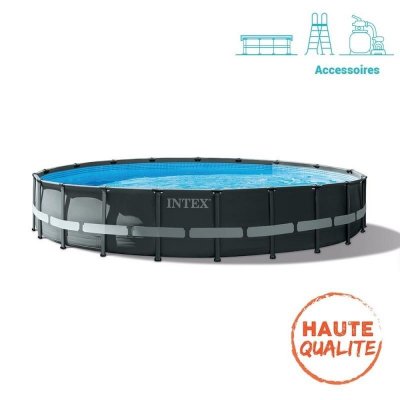 INTEX Piscine tubulaire ultra frame xtr  &Oslash; 6.10 x 1.22 m 