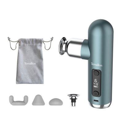 TERRAILLON Pistolet de massage multizones - 4 embouts  