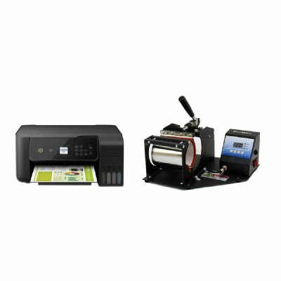 MONSTERSHOP PixMax - Presse &agrave; Mugs avec Accessoires et Imprimante Bacs Int&eacute;gr&eacute;s