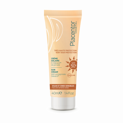 PLACENTOR  Cr&egrave;me Solaire Tr&egrave;s Haute Protection Spf50+ 40ml