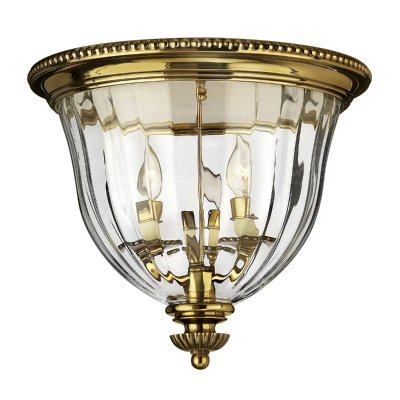 HINKLEY Plafonnier Cambridge, laiton/verre, hauteur 33&nbsp;cm