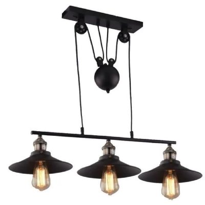 STOEX Plafonnier en m&eacute;tal - Cage carr&eacute; - E27 - Noir 1PCS
