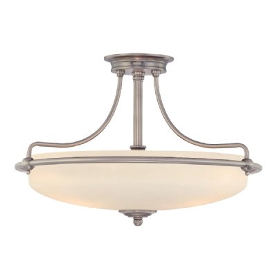 QUOIZEL Plafonnier griffin 4x100w argent