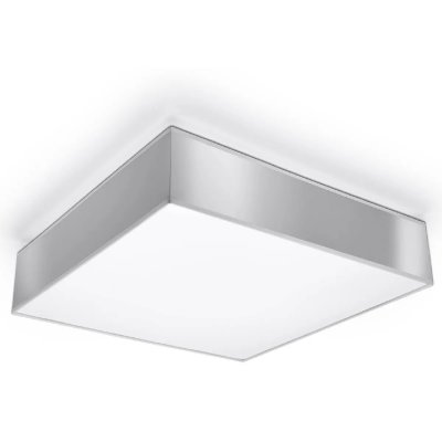 SOLLUX LIGHTING Plafonnier HORUS PVC gris 3 ampoules