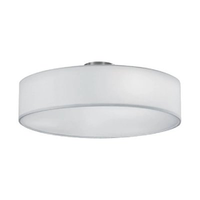 LUMIERE Plafonnier hotel nickel mat blanc 3x60w e27
