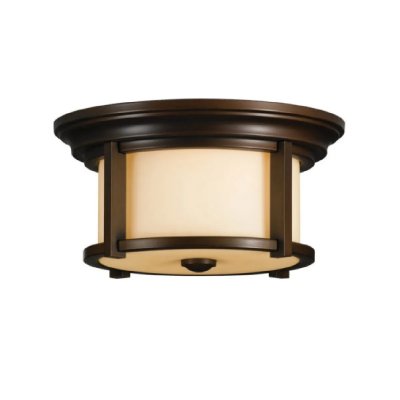 FEISS Plafonnier merrill 2x60w bronze fonc&eacute;