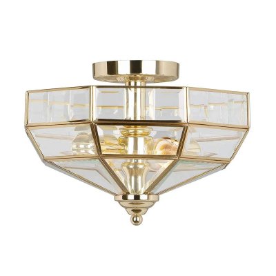 ELSTEAD Plafonnier old park 2x60w laiton poli