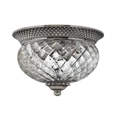 ELSTEAD Plafonnier plantation 2x60w nickel poli antique