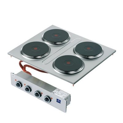  Plan de cuisson electrique int&eacute;gr&eacute; - 4 plaques - virtus - - 700x600xmm