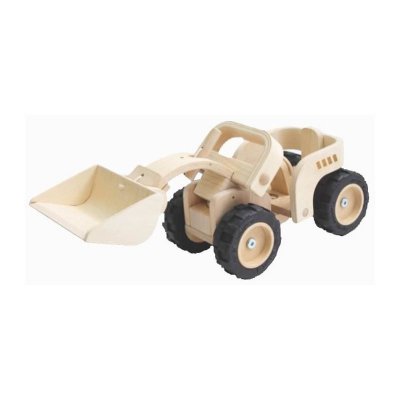 PLAN TOYS  Bulldozer en bois naturel