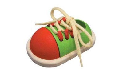 PLAN TOYS  jeu en bois chaussure a lacer PLA8854740053190