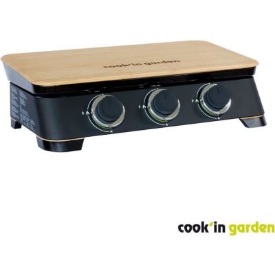 COOK IN GARDEN Plancha &agrave; gaz 3 br&ucirc;leurs 66.5 cm DUNE 70