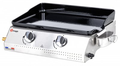 Plancha &agrave; gaz Vera 200 avec cuve en inox - Somagic