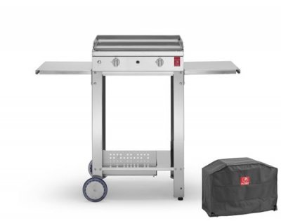 GENERIQUE Plancha CHEF 55 Lisse + Chariot Ouvert + Housse PLANET 