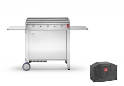 GENERIQUE Plancha CHEF 80 Lisse + Chariot Ferm&eacute; + Housse PLANET 